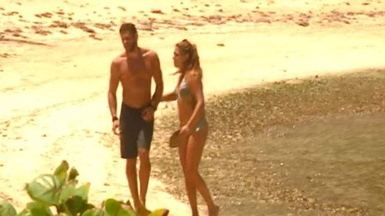 Στιγμιότυπο από τη ρομαντική βόλτα Βαλαβάνη- Βασάλου