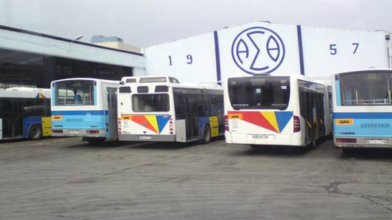 Ομάδες περιφρούρησης στα αμαξοστάσια του ΟΑΣΘ