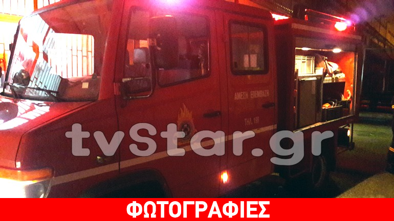 Λαμία: «Άρπαξαν» φωτιά τα φρένα φορτηγού τα ξημερώματα