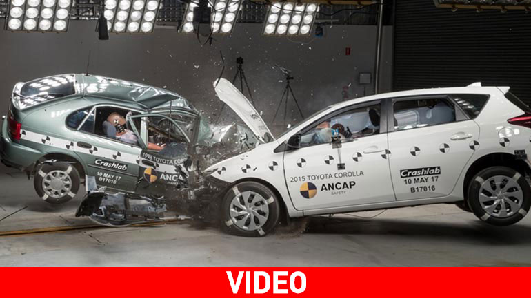 Συγκλονιστικό crash test μεταξύ νέου και παλιού αυτοκινήτου
