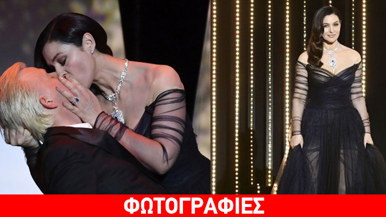 Κάννες 2017: Τα καυτά φιλιά της Monica Bellucci στον Γάλλο ηθοποιό Alex Lutz