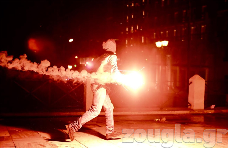 Φωτογραφία από τα επεισόδια