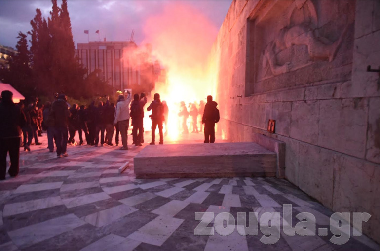 Φωτογραφία από τα επεισόδια