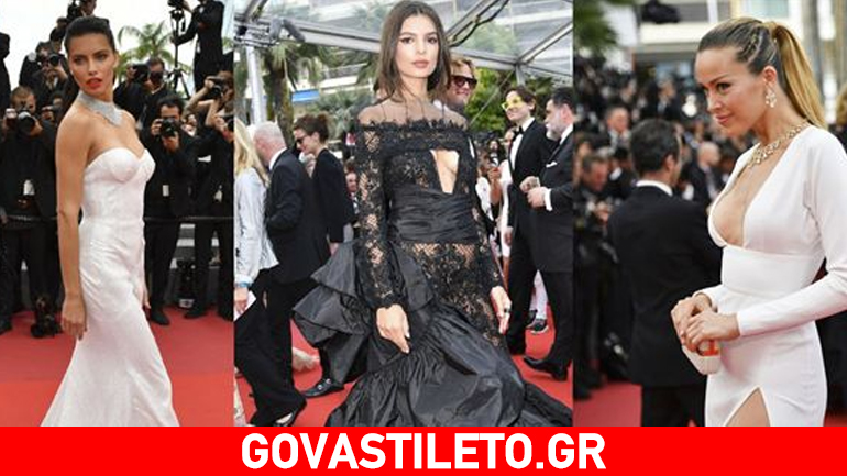 Κάννες 2017: Στα άσπρα η Adriana Lima και η Petra Nemcova, στα μαύρα η Emily Ratajkowski