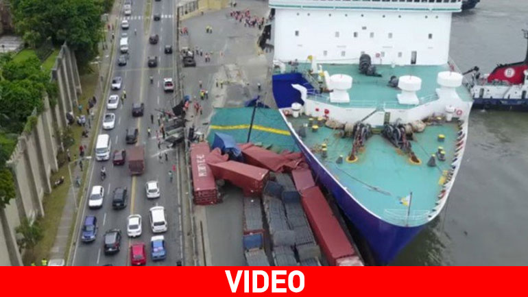 Το πλοίο «ΚΥΔΩΝ» προσέκρουσε σε προβλήτα στον Άγιο Δομίνικο