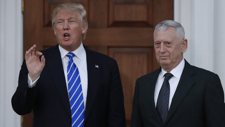 Μάτις: Ο Τραμπ διέταξε «εκστρατεία εξόντωσης» των τζιχαντιστών σε Ιράκ και Συρία