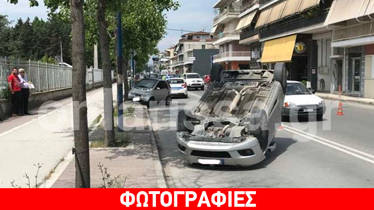 Τούμπαρε Ι.Χ. στη Λάρισα – Στο νοσοκομείο 49χρονος οδηγός