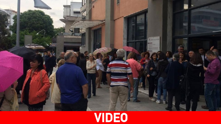 Πόντιοι αποδοκίμασαν τον Νίκο Φίλη στην Καλαμαριά