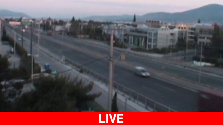 Live η κίνηση σε Εθνική Οδό και λεωφ. Κηφισίας