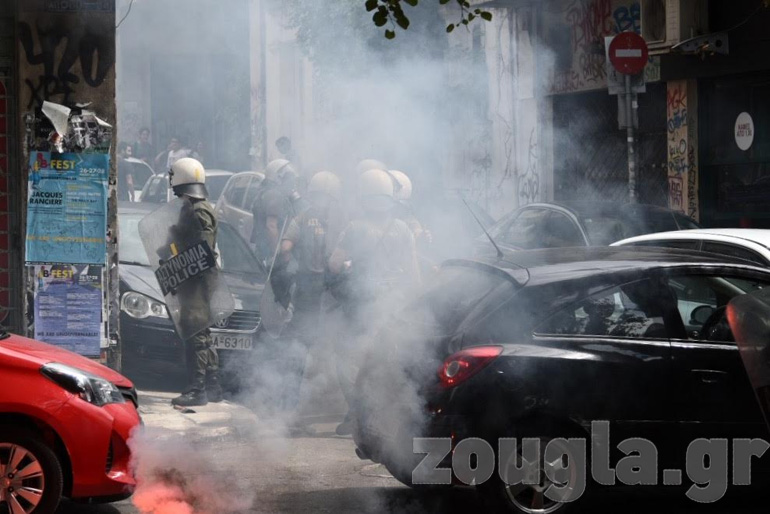 Ένταση στα Εξάρχεια
