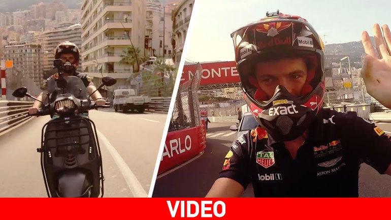 Με σκούτερ στο Μόντε Κάρλο ο Verstappen