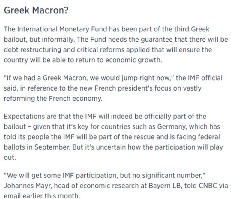 Το ακριβές δημοσίευμα του CNBC