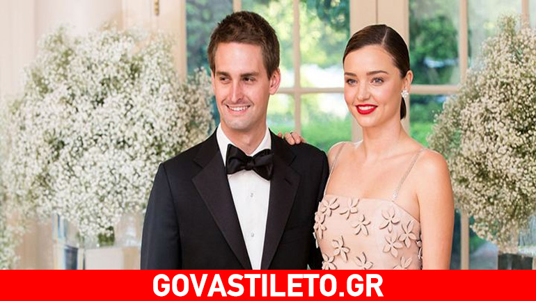 Παντρεύτηκε η Miranda Kerr με τον ιδρυτή του snapchat Evan Spiegel