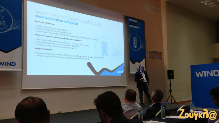 Ο κ. Αντώνης Τζωρτζακάκης, Γενικός Διευθυντής Σταθερής Τηλεφωνίας & Β2Β της WIND