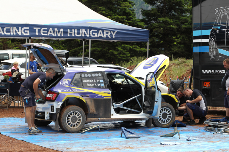 Το Skoda Fabia R5 με το οποίο θα τρέξουν στο φετινό 'Ακρόπολις' οι Τσολακίδης - Δήμου έχοντας υψηλές προσδοκίες