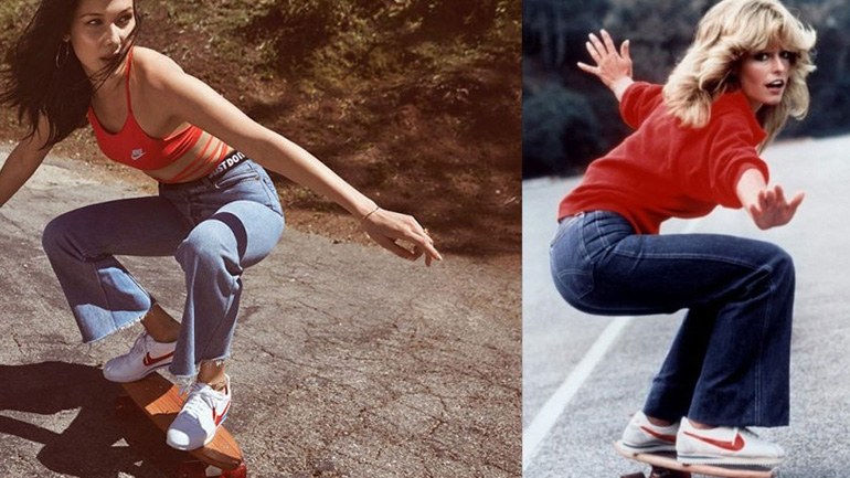 Η Bella Hadid στην επετειακή καμπάνια των iconic Nike Cortez