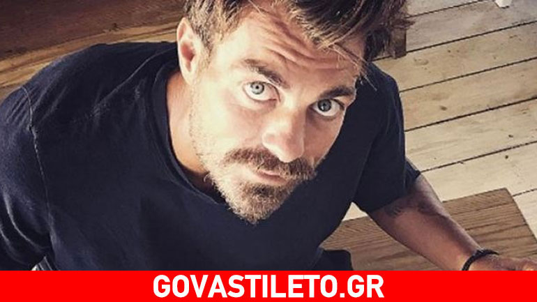 O Στέλιος Χανταμπάκης ποζάρει με την έξι μηνών κόρη του