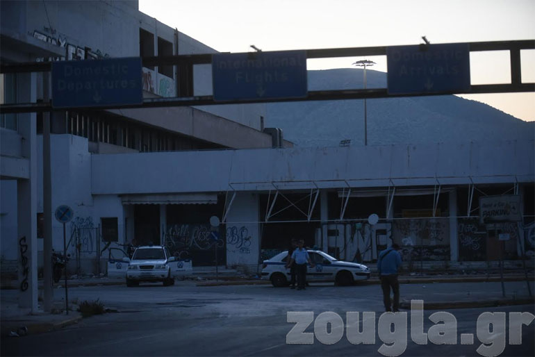 Χώρος πρώην αεροδρομίου στο Ελληνικό, ώρα 05.55