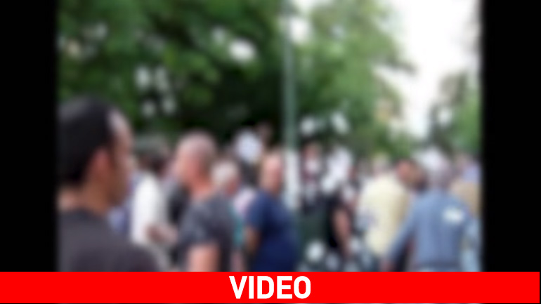 Video από την παρέμβαση του Ρουβίκωνα στην ομιλία του Υπ. Υγείας