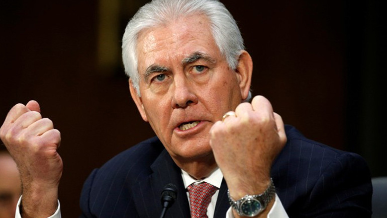 Τίλερσον: Η Ουάσινγκτον θα συνεχίσει τις προσπάθειες μείωσης των εκπομπών αερίων θερμοκηπίου