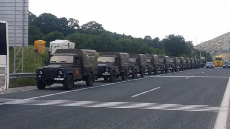 Θεσσαλονίκη: Αποχώρησαν από τα διόδια Πολυμύλου οι στρατιωτικοί του ΝΑΤΟ