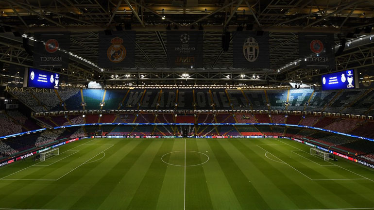 Ένα πολύ ωραίο πλάνο από το πανέμορφο γήπεδο του τελικού