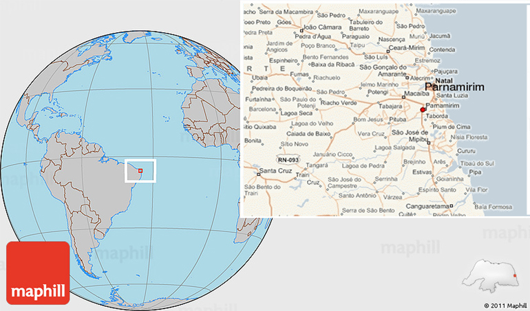 Χάρτης με την περιοχή