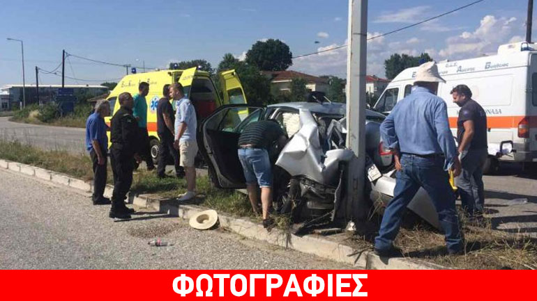 Τροχαίο με τραυματίες στα Τρίκαλα