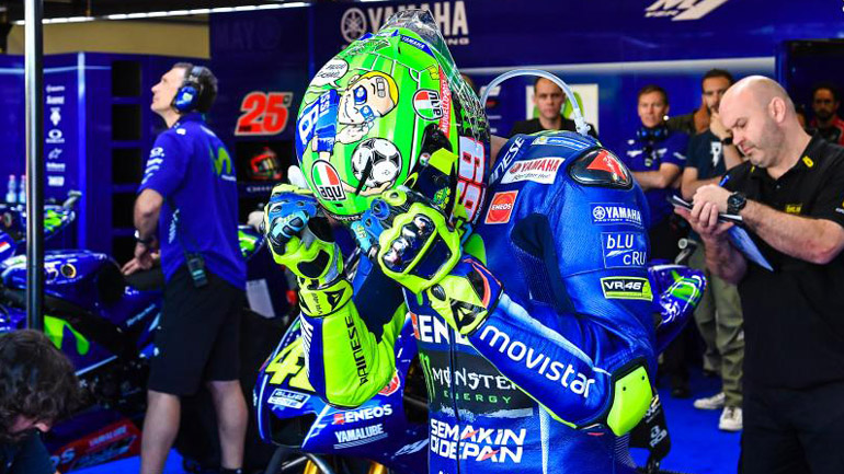 Με το ζόρι στεκόταν όρθιος ο Rossi!