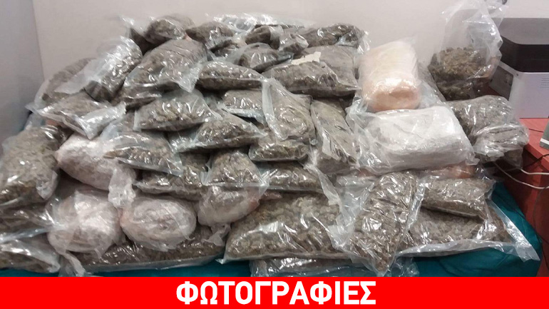Κατάσχεση μεγάλης ποσότητας ναρκωτικών ουσιών και συλλήψεις στην Πάτρα