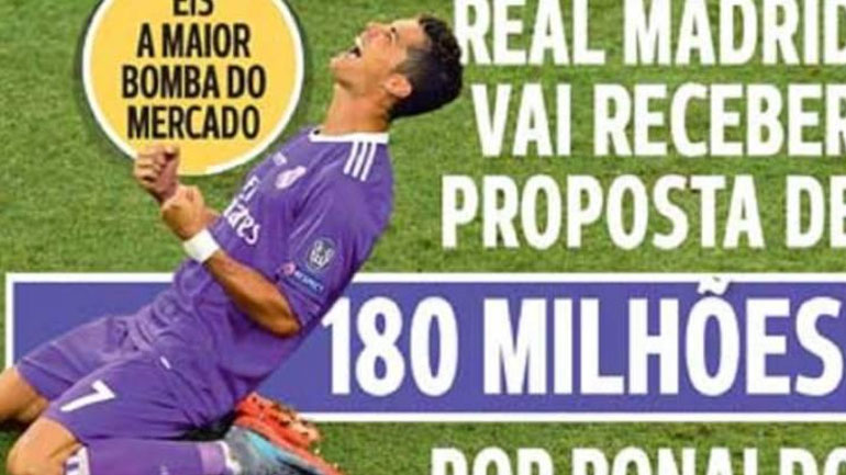 «Προτάσεις 180 εκατ. ευρώ για τον Ρονάλντο έχει η Ρεάλ»