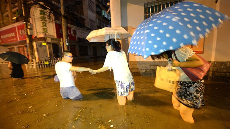 Κίνα: Έντονα καιρικά φαινόμενα ανάγκασαν 7.300 ανθρώπους να εγκαταλείψουν τα σπίτια τους