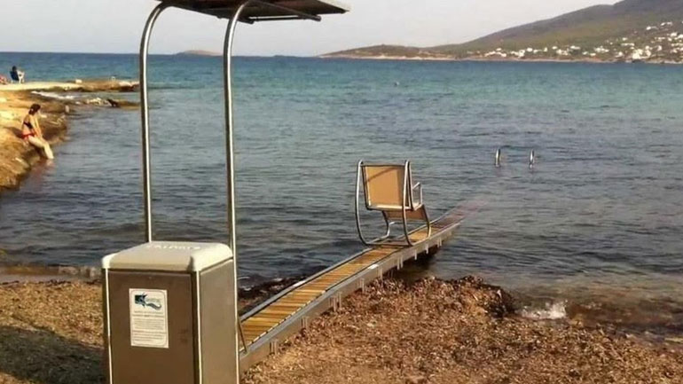 Προσβάσιμες για ΑμεΑ οι παραλίες της Πιερίας
