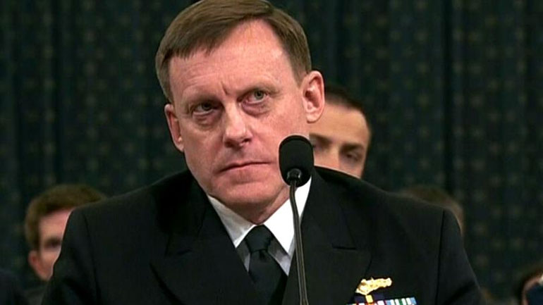 Ο επικεφαλής διευθυντής της Εθνικής Υπηρεσίας Πληροφοριών (NSA), ναύαρχος Μάικ Ρότζερς