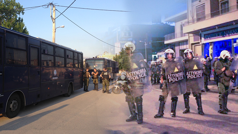 Mεγάλη επιχείρηση σε καταυλισμό Ρομά Mεγάλη επιχείρηση σε καταυλισμό Ρομά