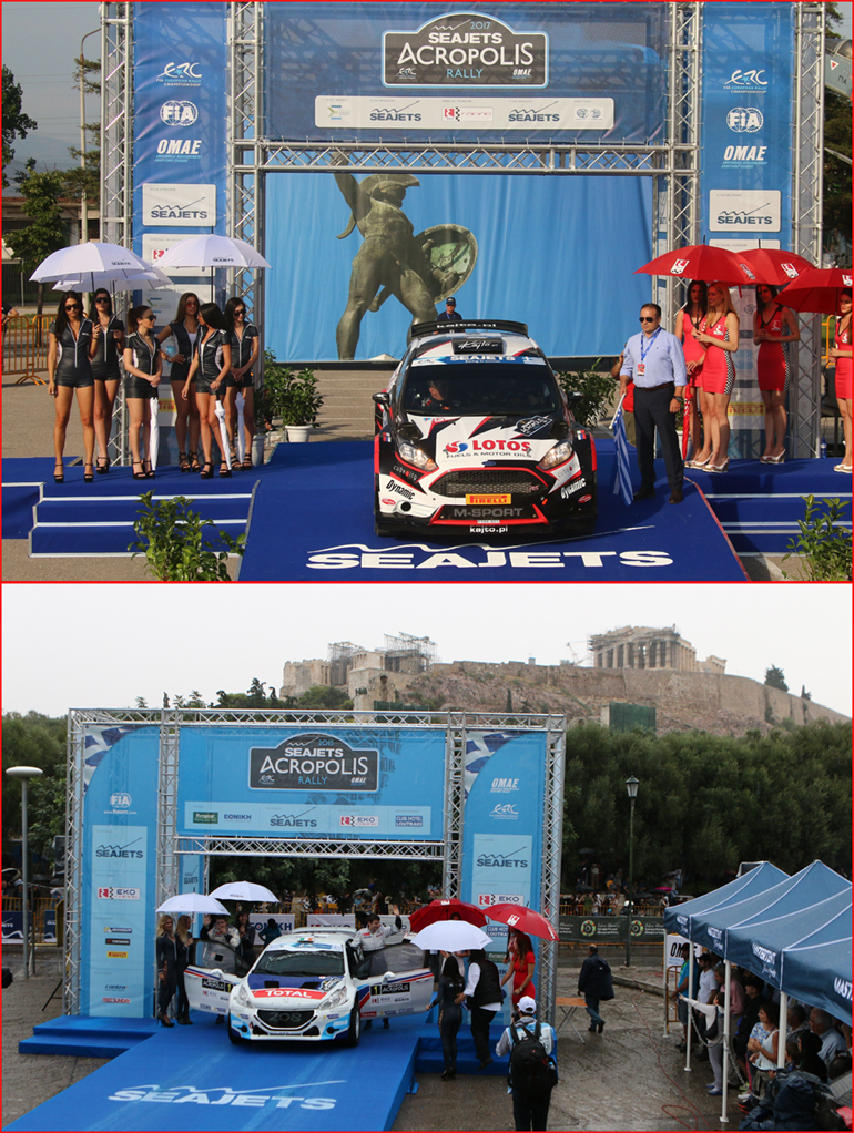 Άλλοτε (δηλαδή το... 2015) και τώρα (το 2017). Στην πρώτη περίπτωση εκκίνηση Ακρόπολις κάτω από τον Ιερό Βράχο της Ακρόπολης και στην δεύτερη εκκίνηση από την πανελλήνια έκθεση Λαμία με φόντο... μουσαμά που απεικονίζει τον Λεωνίδα