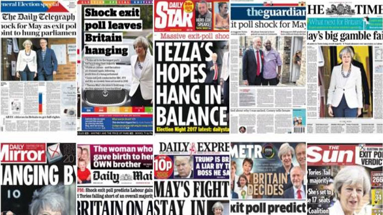 Σοκ για Μέι: Τα πρωτοσέλιδα του βρετανικού Τύπου