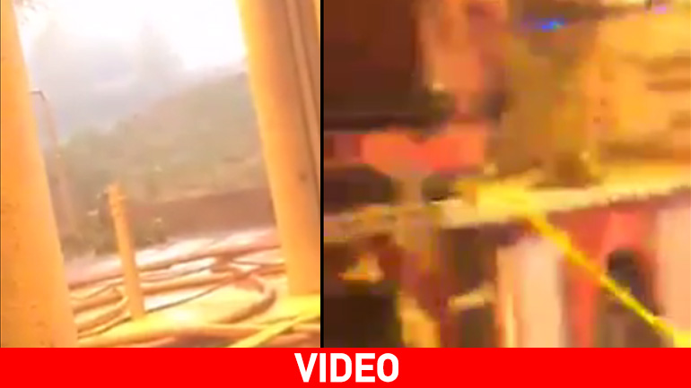 Βίντεο-ντοκουμέντο από το εσωτερικό του φλεγόμενου πύργου