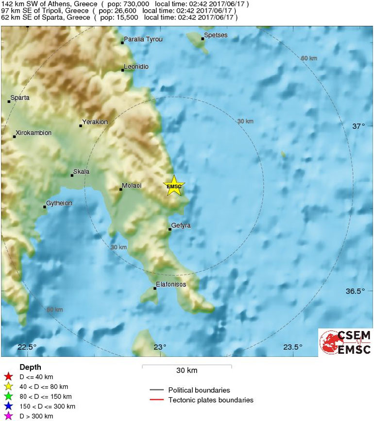 Το επίκεντρο της δόνησης
