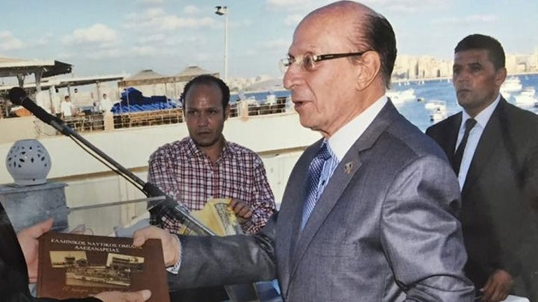 Ο πρόεδρος της Ελληνικής Κοινότητας Αλεξανδρείας Εδμόνδος Κασιμάτης