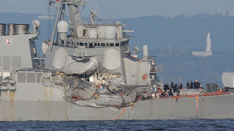 Ιαπωνία: Εντοπίστηκαν νεκροί οι επτά αγνοούμενοι ναύτες του USS Fitzgerald