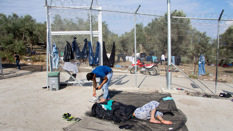 Οριακή η κατάσταση στη Μόρια λόγω αποχής των υπαλλήλων του Κέντρου Υποδοχής