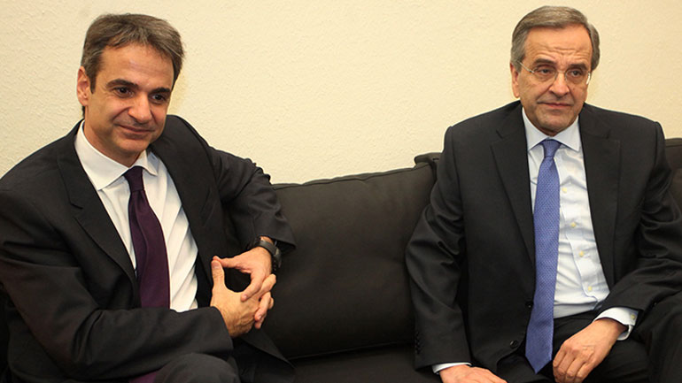 Συνάντηση Κυρ. Μητσοτάκη – Αντ. Σαμαρά στα γραφεία της ΝΔ