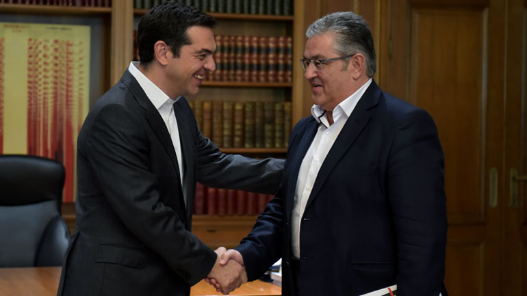 Ολοκληρώθηκε η συνάντηση Τσίπρα-Κουτσούμπα – Οι δηλώσεις του γ.γ. του ΚΚΕ