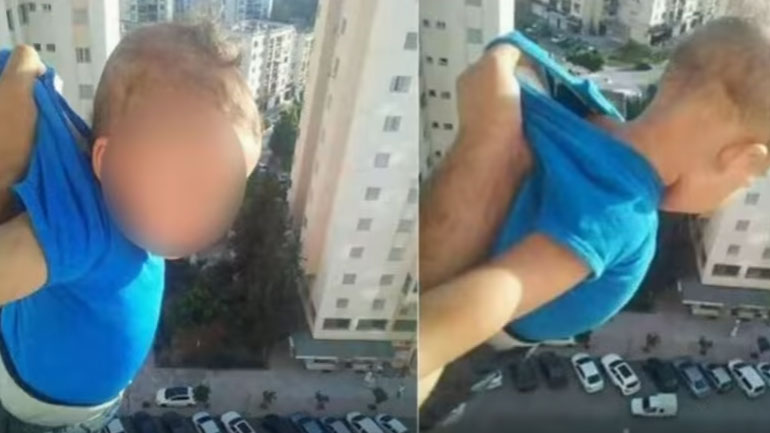 Η ανοησία είναι ανίκητη: Κρέμασε τον γιο του στο παράθυρο ζητώντας… 1.000 likes
