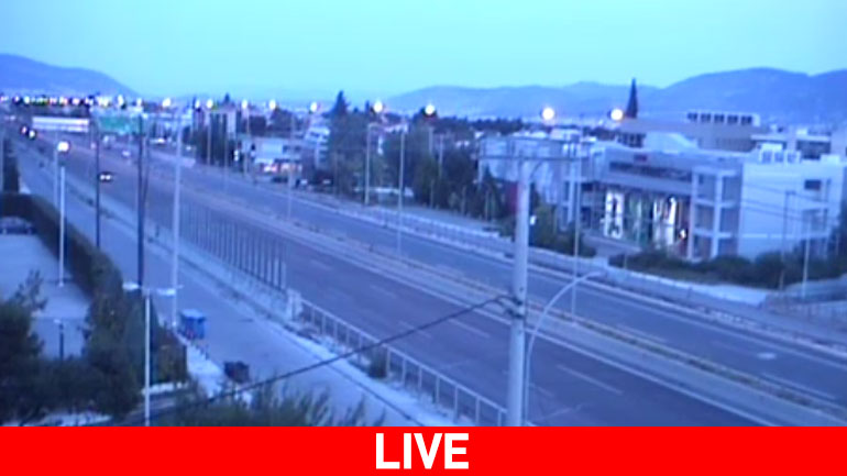 Live η κίνηση σε Εθνική Οδό και λεωφ. Κηφισίας