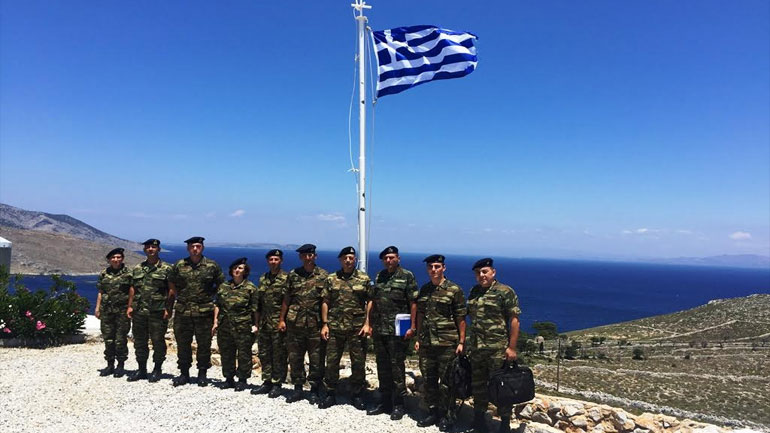 Επίσκεψη Αρχηγού ΓΕΣ στο 5/42 Σύνταγμα Ευζώνων στην Κάλυμνο