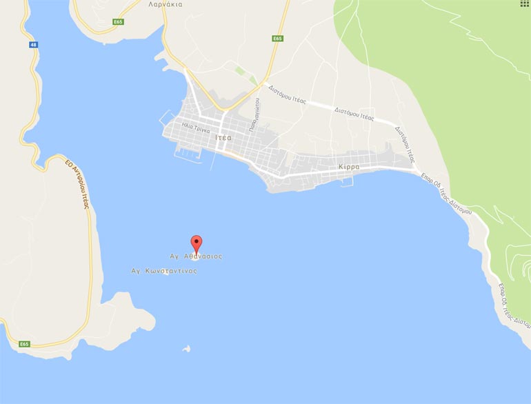 Το μικρό νησάκι απέναντι από την Ιτέα