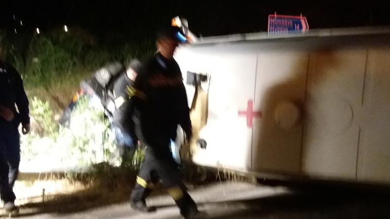 Θανατηφόρο τροχαίο με ασθενοφόρο στη Λέσβο