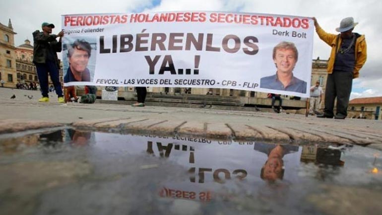 Η Ολλανδία επιβεβαίωσε την απελευθέρωση των δύο απαχθέντων δημοσιογράφων από τους Κολομβιανούς αντάρτες του ELN